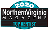 Northern Virginia Magazine Top Dentist 2020 badge