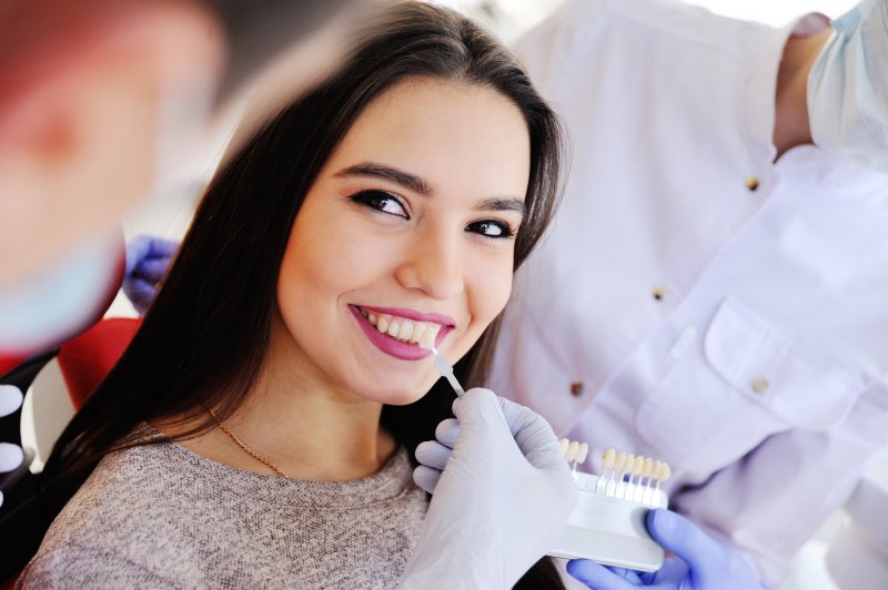 patient getting veneers in Herndon